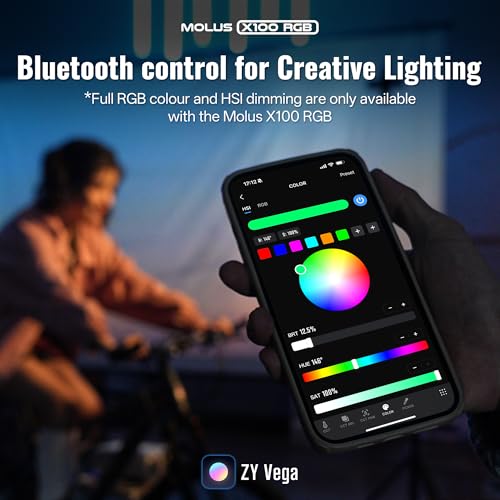 MOLUS X100 RGB Standard 100W Portable Professional Video Light (X100 RGB Standard)