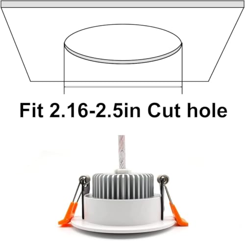 2 Inch LED Recessed Lighting 24 Pack (2700k (Ultra Warm White) / 24 Pack (White))