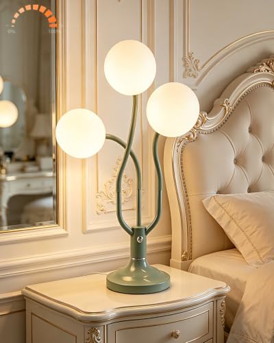 Globe Green Table Lamp Dimmable Magic DIY Arms G9 Bulbs Included (13-Green-Globe-3U-Magic DIY Arms)