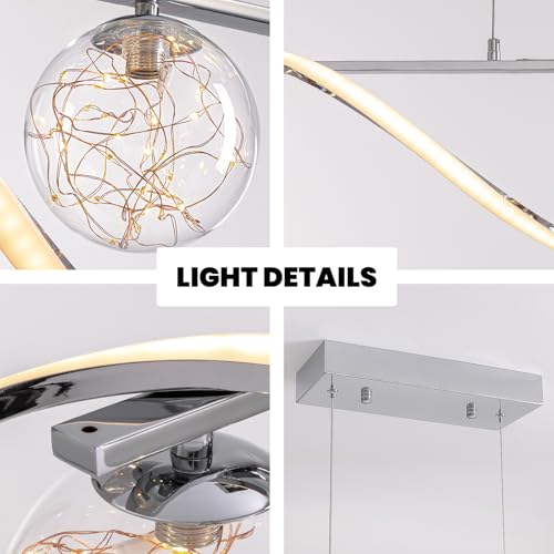 40" Dimmable Kitchen Island Lighting (Chrome)
