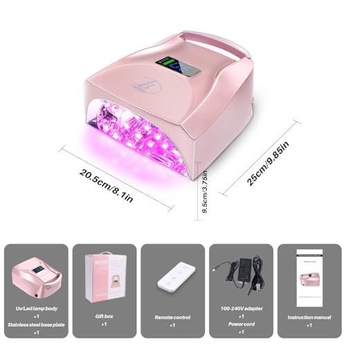 UV LED Nail Lamp (Rose Pink)