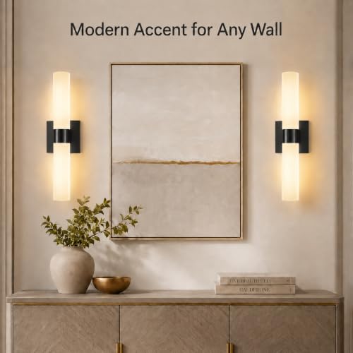 Wall Sconce Set of 2 (Black / 17in)