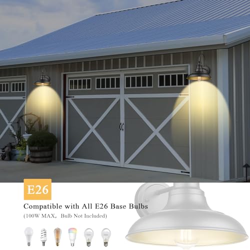 Outdoor Barn Light Fixtures (Black / 13-RZ004-4PACK(Not Dusk to Dawn))