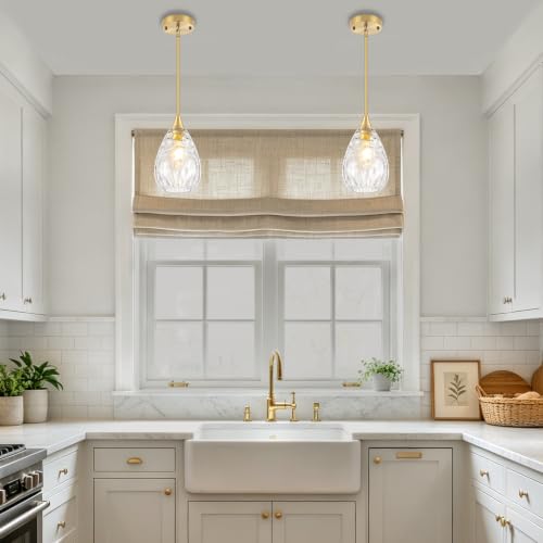 Glass Black Pendant Lights Kitchen Island