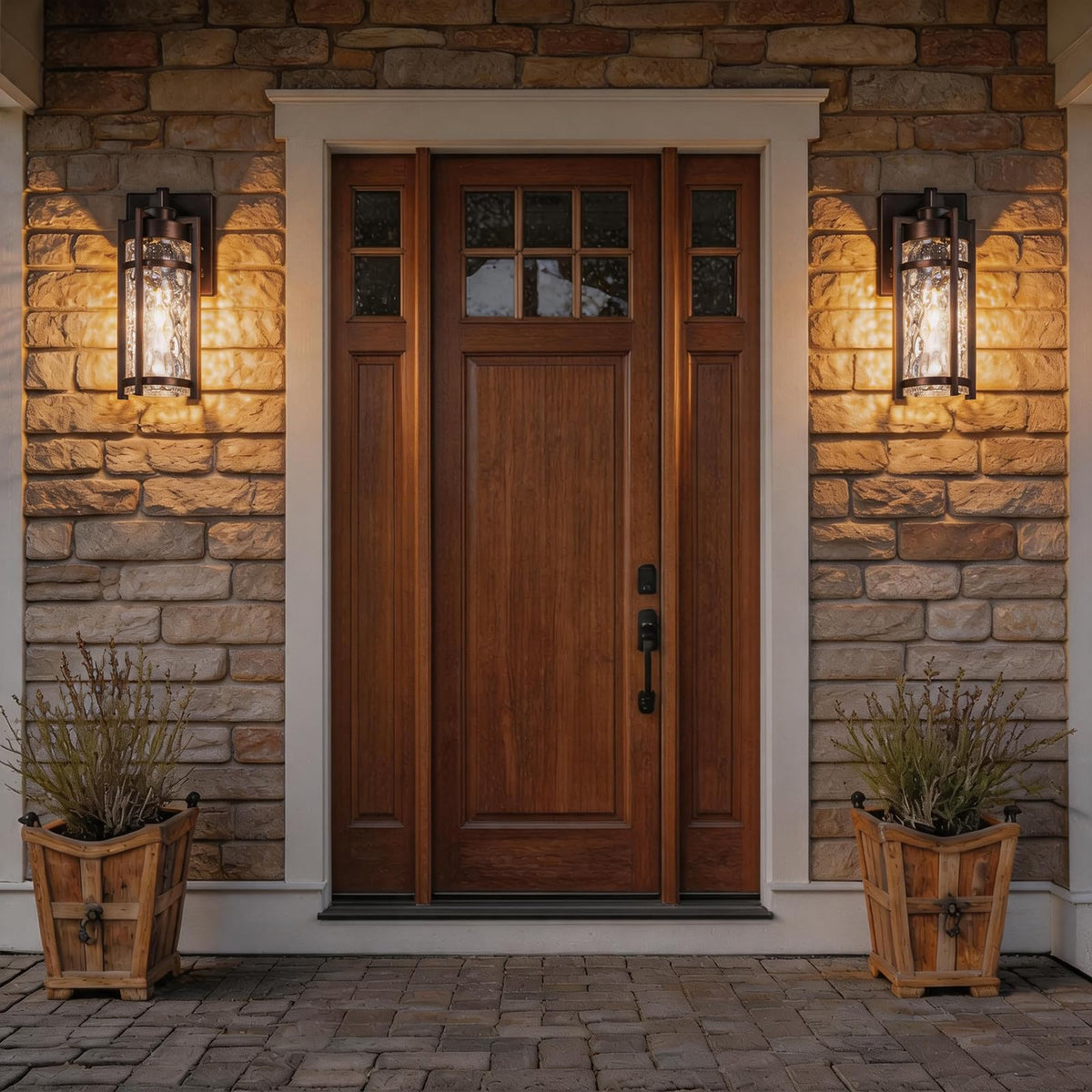 Outdoor Wall Light Fixtures (Oil-Rubbed Bronze)