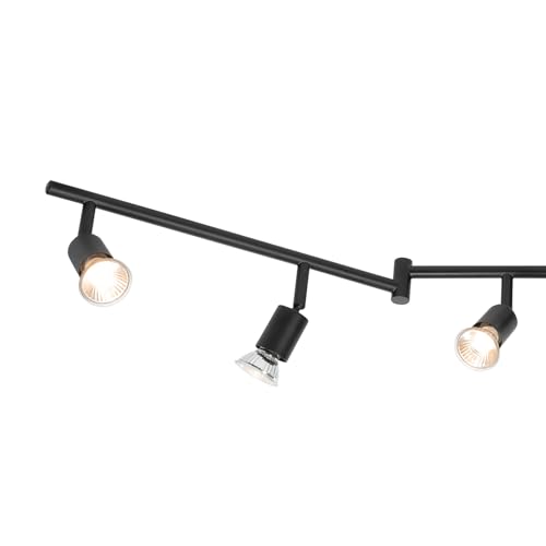 59693 6 Light Foldable Track Lighting Kit (Matte Black / 6-Light)