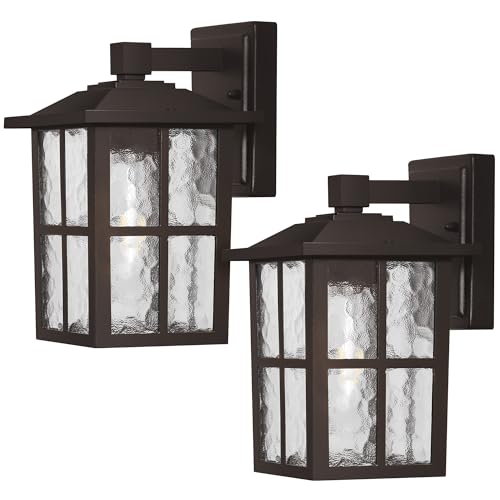 Outdoor Patio Wall Light Fixtures Set of 2