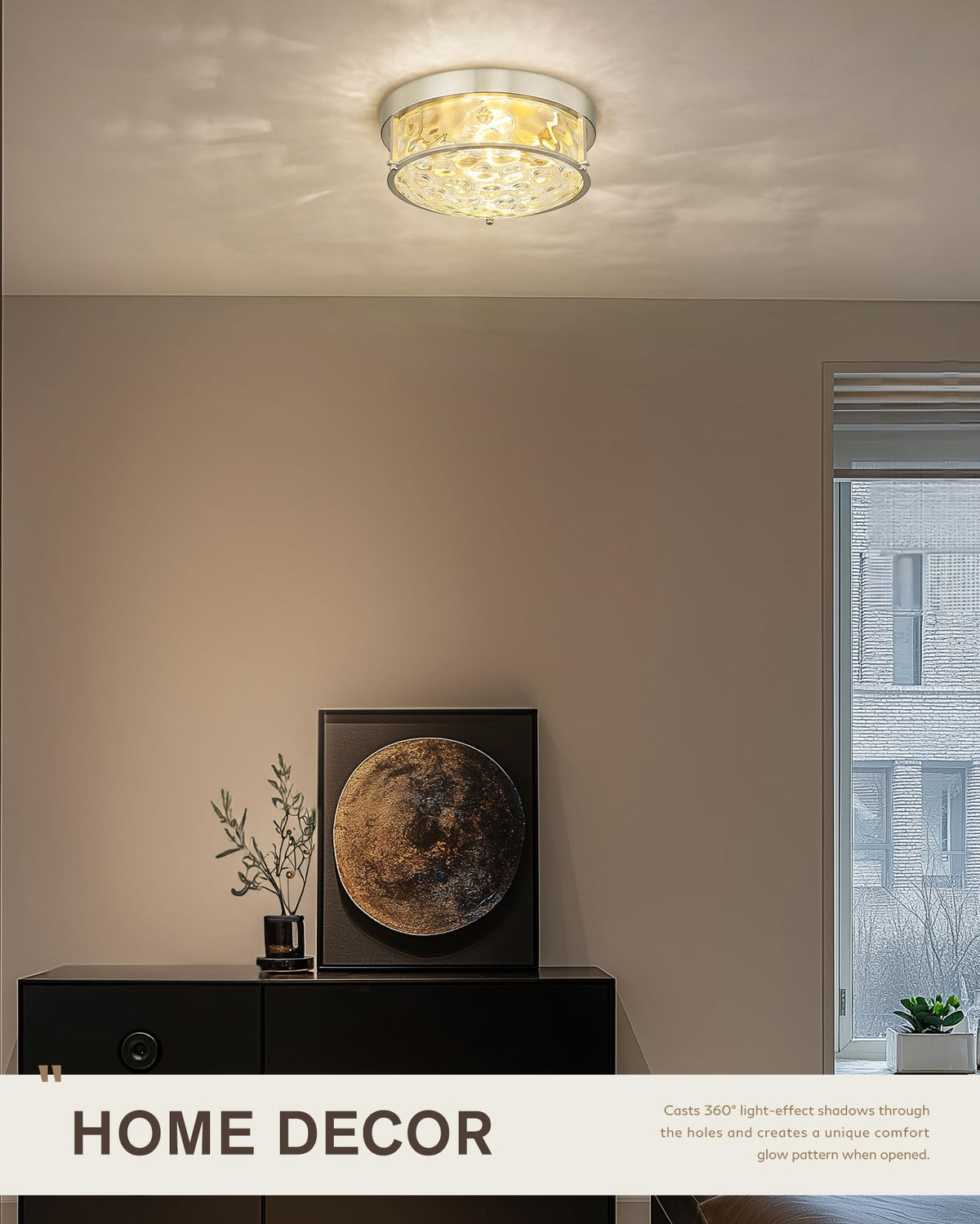 Brushed Nickel Flush Mount Light (Brushed Nickel)