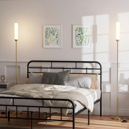 LED Floor Lamps with Remote Control Set of 2 (Gold 2PCS / 65 inches 2 Pack)
