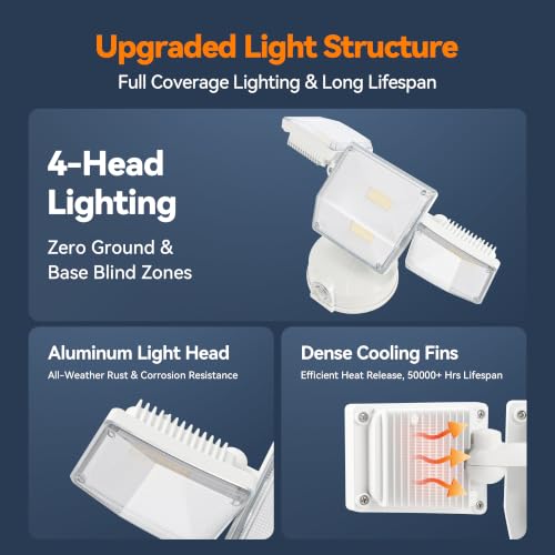 85W 10000LM Dusk to Dawn Flood Lights Outdoor