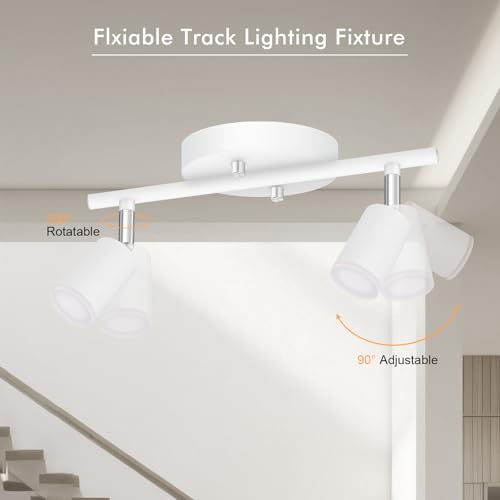 2 Light Track Lighting Fixtures Ceiling (2 light white)