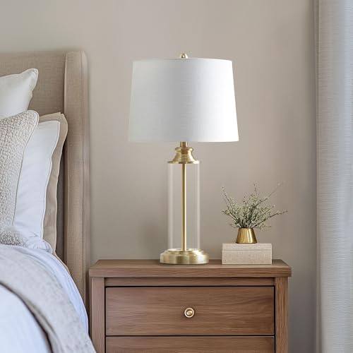 Table Lamp for Bedroom Set of 2 (Gold / 13"Dia x 26"H(2))