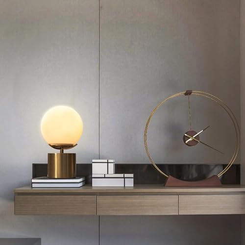 10 Inch Gold Globe Table Lamp (Gold)