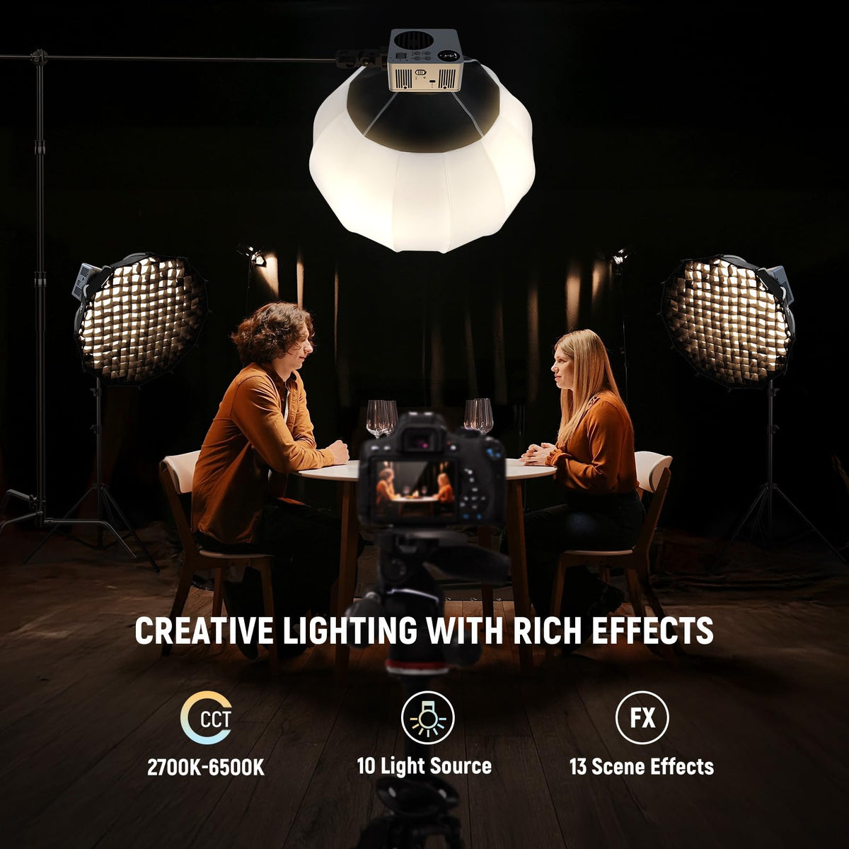 HB80B Bi Color LED Video Light