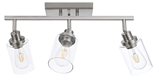 3 Light Bathroom Vanity Light Brushed Nickel Track Lighting Ceiling (Brushed Nickel / 3-Light)