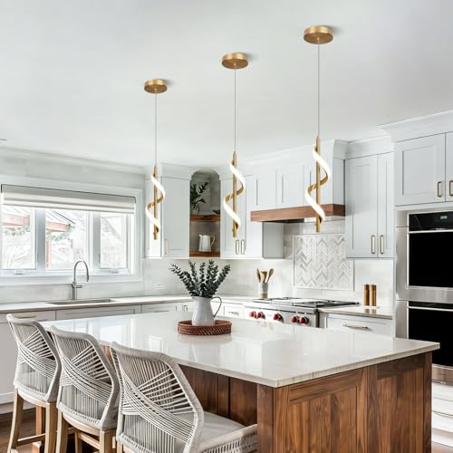 Gold Modern Led Pendant Light (Gold,Dimmable)