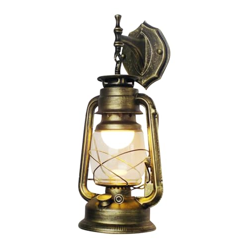 Rustic Wall Sconce Lantern Light (Cyan Bronze / 1pc)