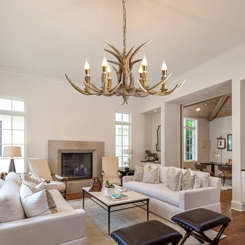 Antlers Chandelier 6 Light (8076-6Light)