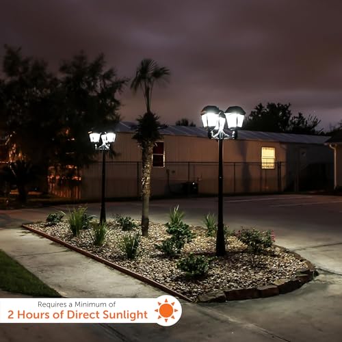 Imperial III Solar Post Light (Triple Lamp)