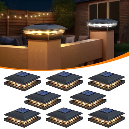 Solar Post Cap Lights (Black)