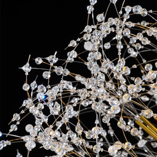 48" Gold Dandelion Crystal Chandelier (Gold-7(48''))