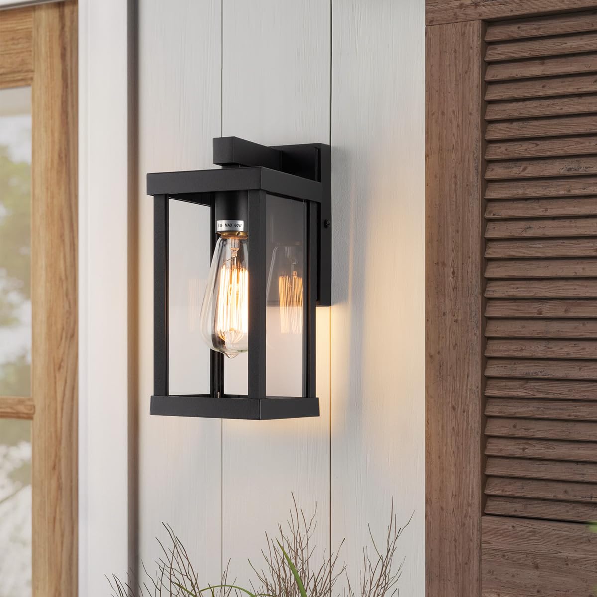 11" Outdoor Wall Sconce (Matte Black / 11-inch)