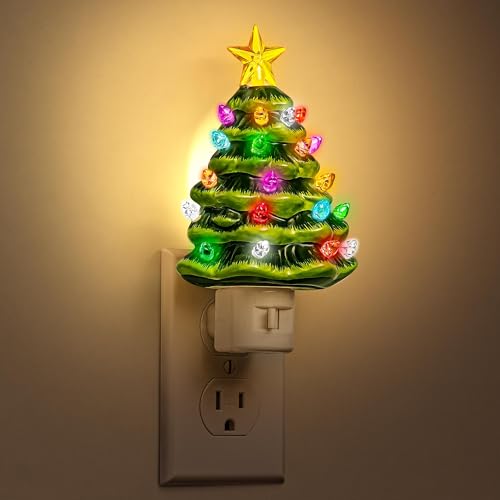 Christmas Tree Night Light (Christmas Tree and Stars-3000K / 1 Pack)