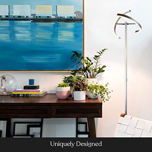 Halo Split Floor Lamp (Platinum Silver)