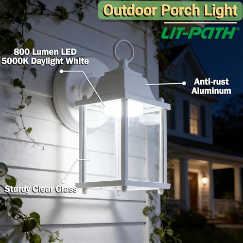 Outdoor Wall Light Fixture (5000K White / 2-pack)