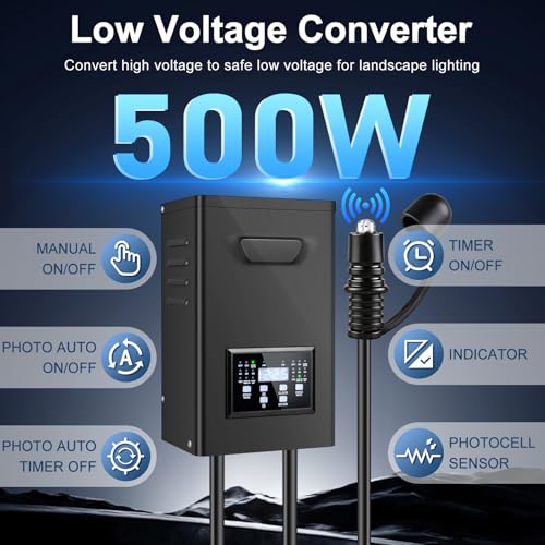 500W Low Voltage Landscape Transformer