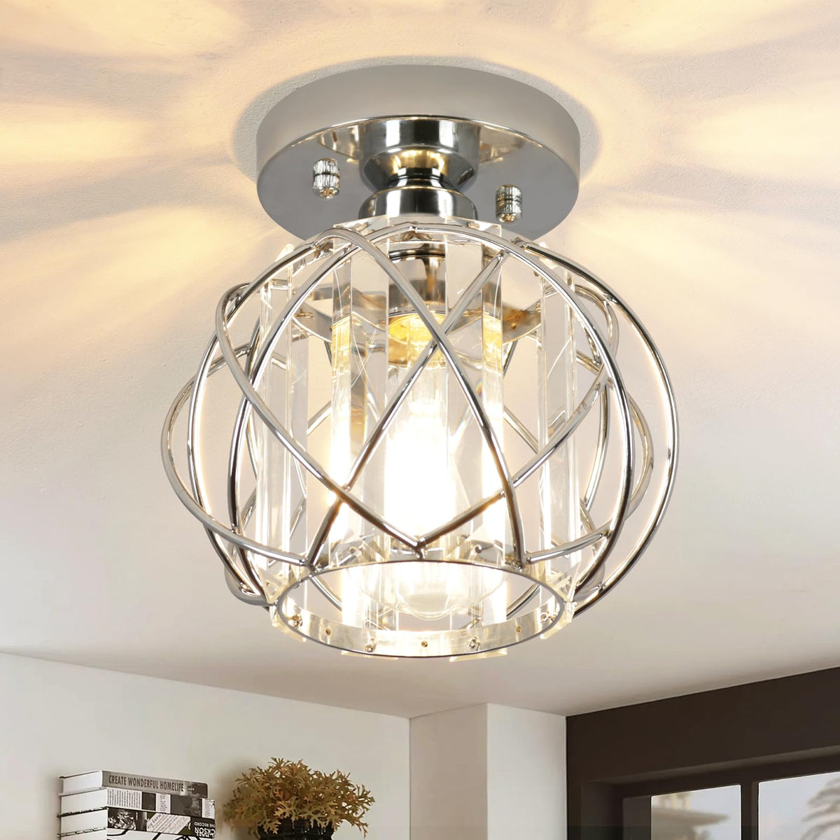 Hallway Light Fixtures Ceiling (Silver 1)