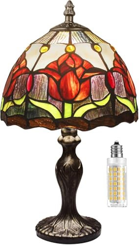 8'' Stained Glass Table Lamp (tulip)