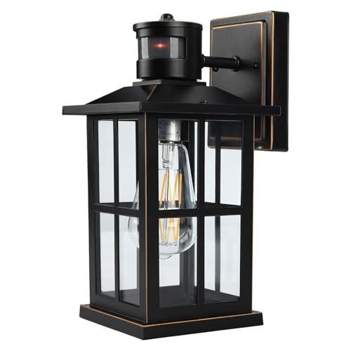 Outdoor Motion Sensor Light (Matte Black)