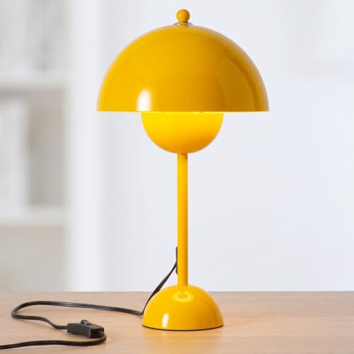 Creative Mid Century Modern Bud Table Lamp for Home&Office (Melon Yellow)