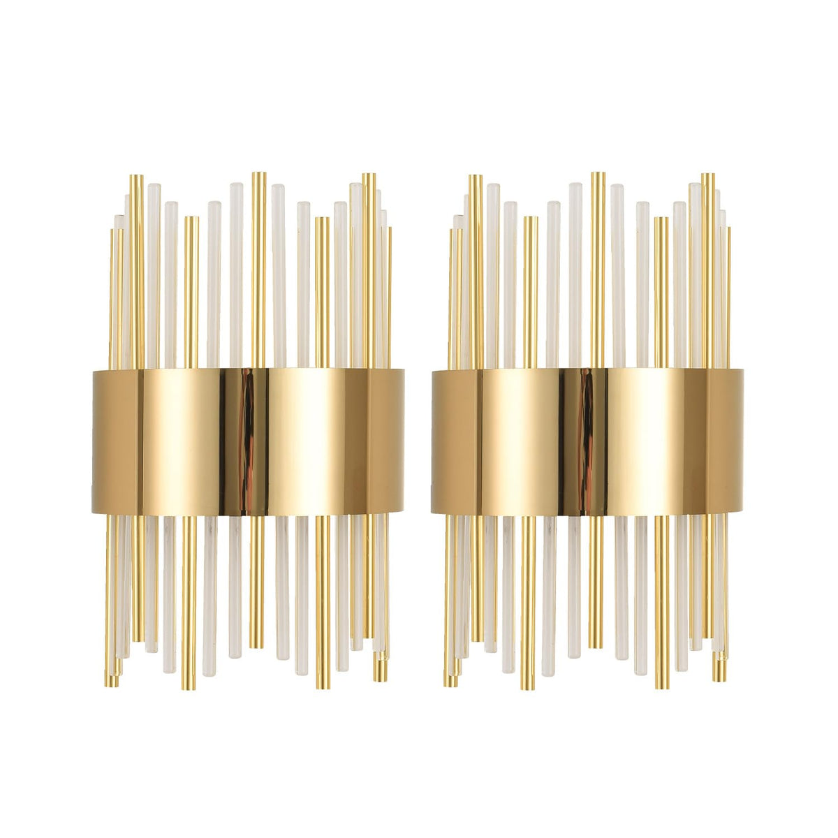 Gold Sconces Wall Set of 2 (Gold two sets)