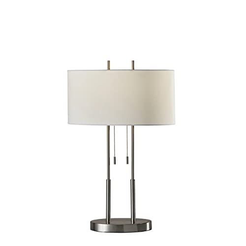 4015 22 Duet 27" Table Lamp (Satin Steel / Table Lamp)