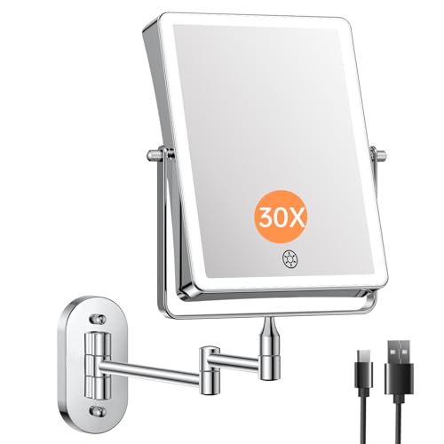 5000mAh Rechargeable Wall Mounted Makeup Mirror