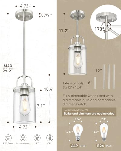 Modern Kitchen Pendant Lighting Over Island