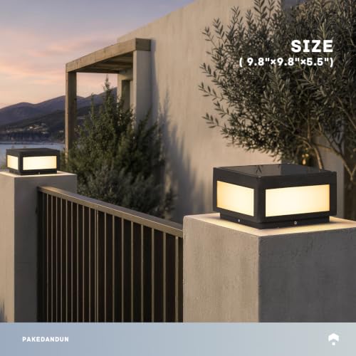 Solar Pillar Lights Outdoor