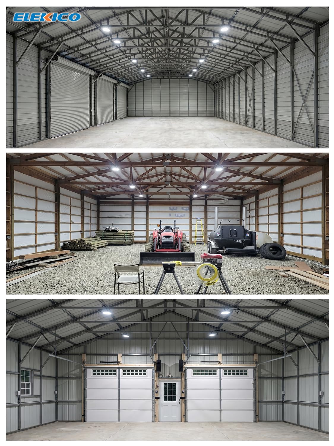 Industrial grade Super Bright 300W 45000LM UFO Led High Bay Light For Shop (300W-6Pack-High-Bay-Light)