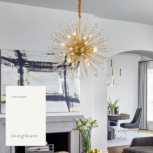 16 Light Gold Sputnik Chandelier (Gold 16-Light)