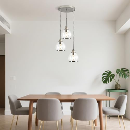 Island Light for Kitchen (Brushed Nickel / 3-Light-A)