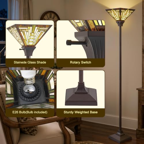 Tiffany Floor Lamp (Mission Geometric)