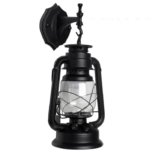 Rustic Wall Sconce Lantern Light (Black / 1pc)