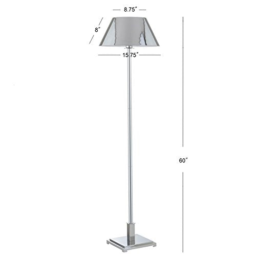 Roxy Floor Lamp Modern Metal 60" Standing Tall (Chrome)