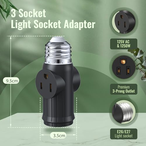 Light Socket Outlet Adapter