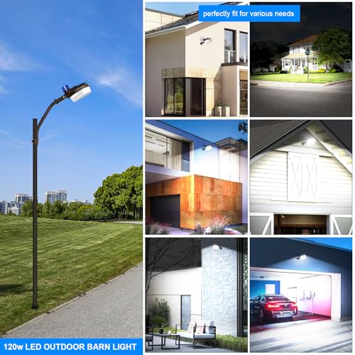 120W LED Barn Light with Photocell Dusk to Dawn (120W LED Barn Light - 1 Pack)