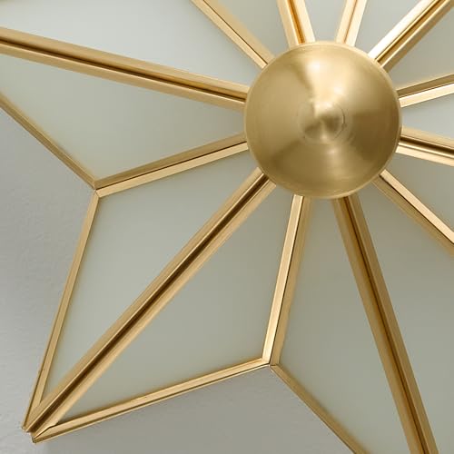 Brass Star Ceiling Light