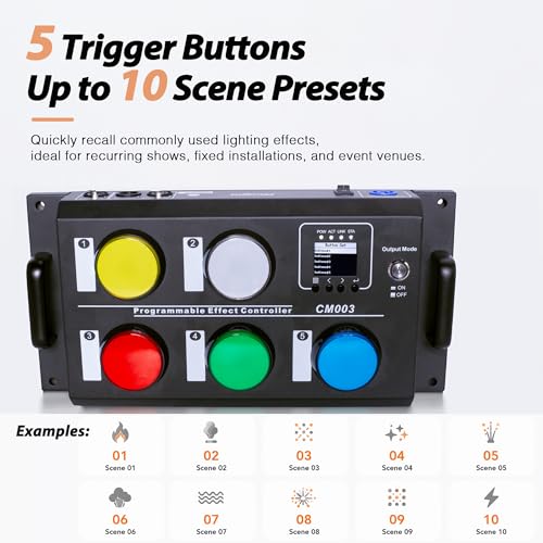 5 Button DMX Scene Recorder & Cue Controller