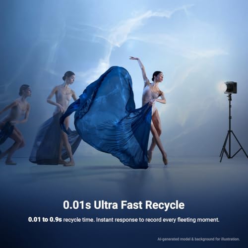 Q6 600Ws 2.4G TTL Outdoor Studio Flash with App Control 1